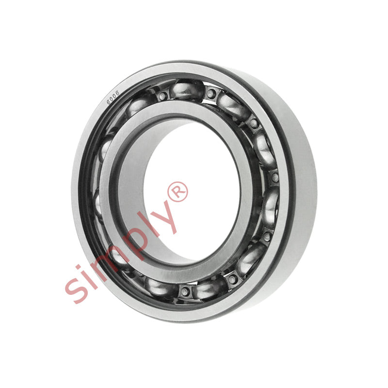 6006 Budget Open Type Deep Groove Ball Bearing 30x55x13mm