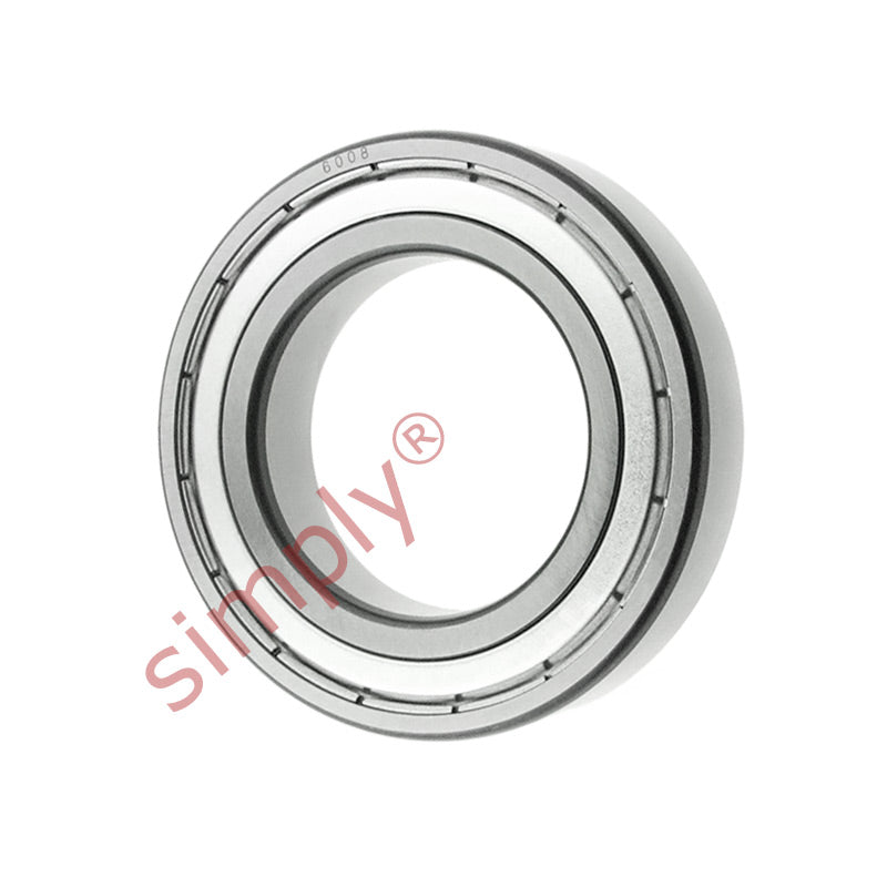 6008ZZ Budget Metal Shielded Deep Groove Ball Bearing 40x68x15mm
