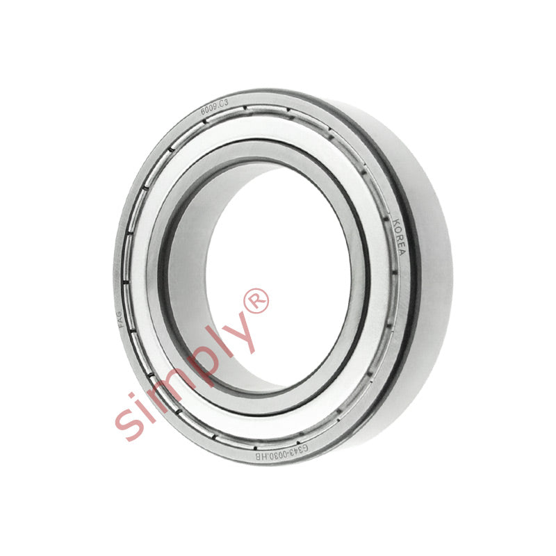 FAG 60092ZC3 Metal Shielded Deep Groove Ball Bearing 45x75x16mm