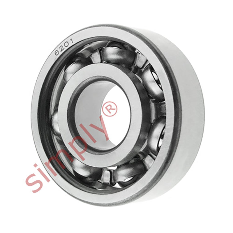 6201 Budget Open Type Deep Groove Ball Bearing 12x32x10mm