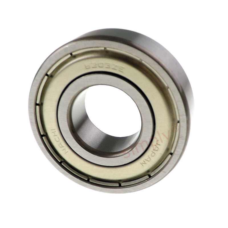 NACHI 6203ZZE Metal Shielded Deep Groove Ball Bearing 17x40x12mm