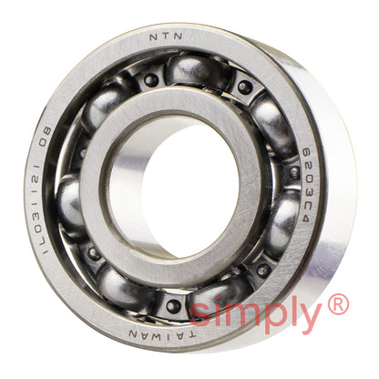 Major Brand 6203C4 Open Deep Groove Ball Bearing 17x40x12mm