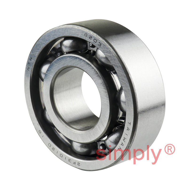 NTN 6203 Open Type Deep Groove Ball Bearing 17x40x12mm