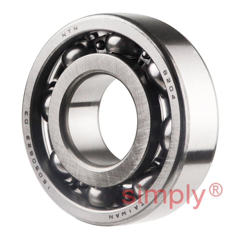NTN 6204 Open Type Deep Groove Ball Bearing 20x47x14mm