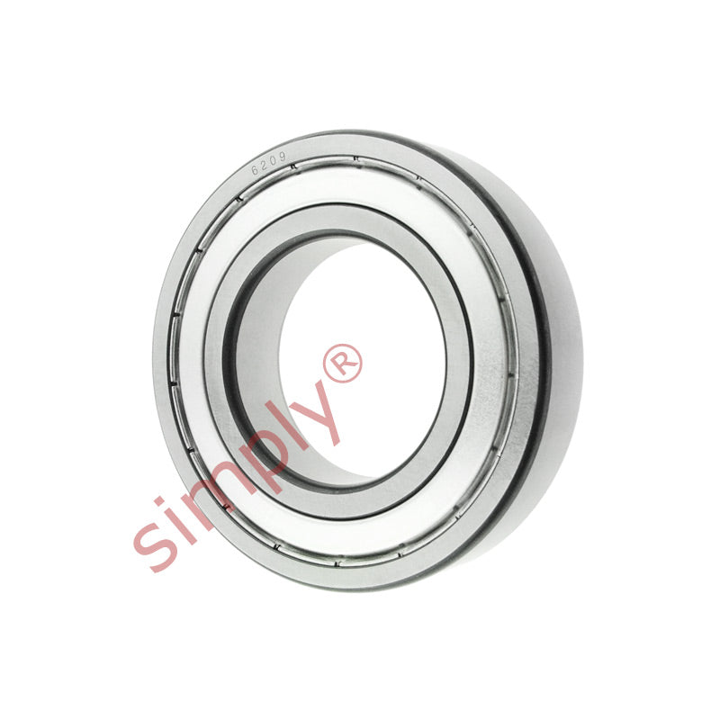 6209ZZC3 Budget Metal Shielded Deep Groove Ball Bearing 45x85x19mm