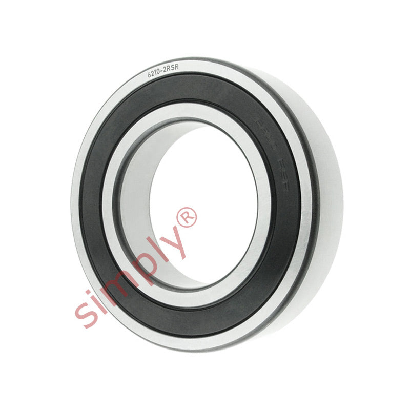 62102RS Budget Rubber Sealed Deep Groove Ball Bearing 50x90x20mm