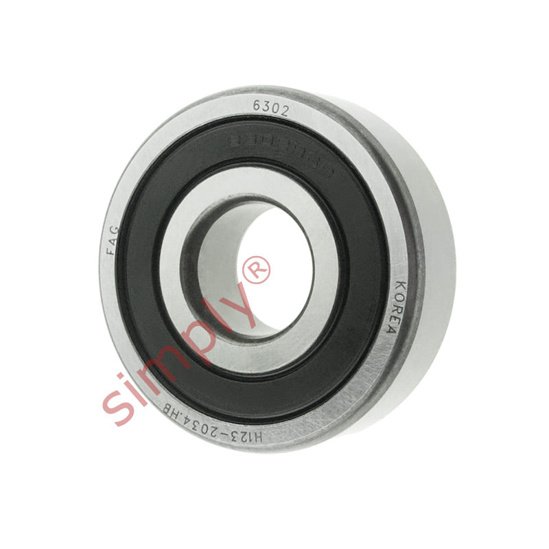 FAG 63022RSR Rubber Sealed Deep Groove Ball Bearing 15x42x13mm