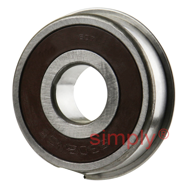 Major Brand 63022RSNR Rubber Sealed Snap Ring Deep Groove Ball Bearing 15x42x13mm 