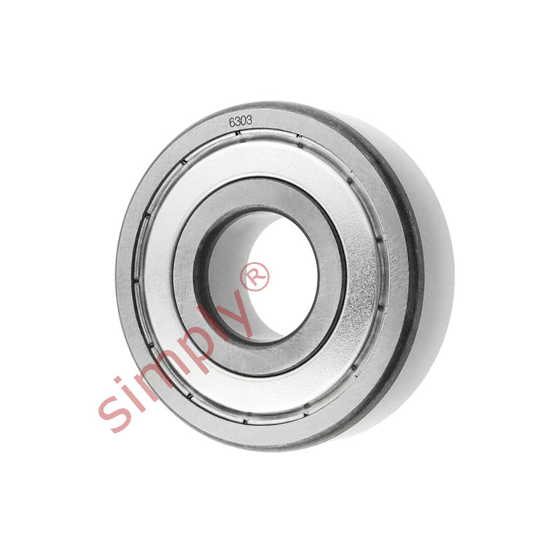 6303ZZC3 Budget Metal Shielded Deep Groove Ball Bearing 17x47x14mm