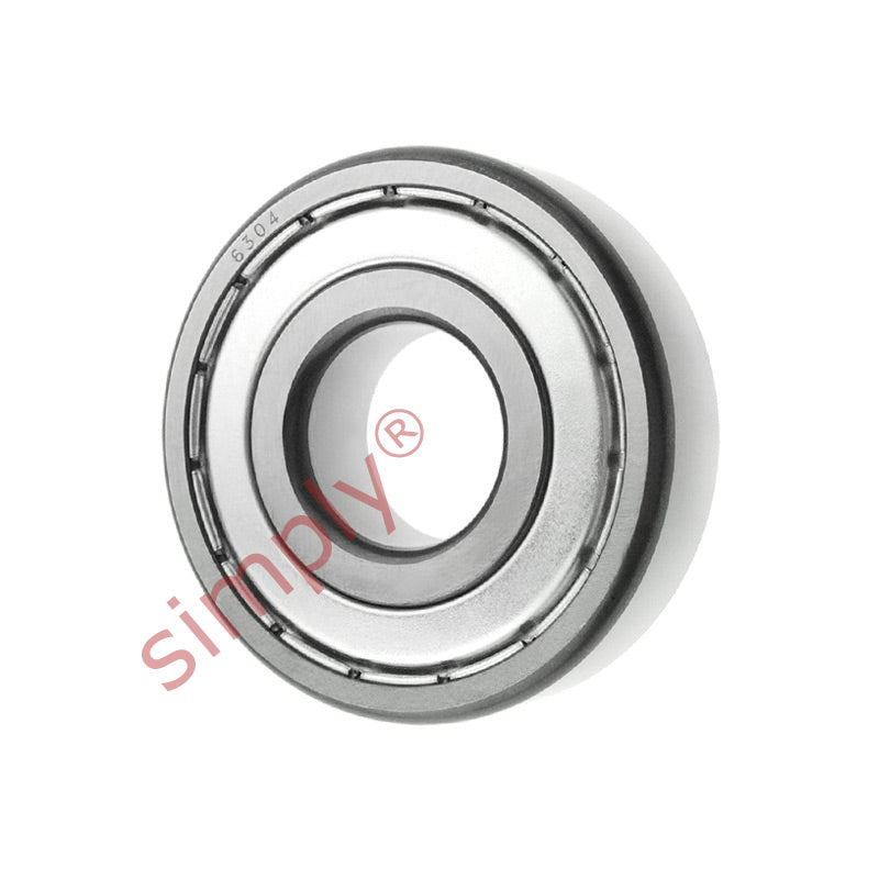 6304ZZ Budget Metal Shielded Deep Groove Ball Bearing 20x52x15mm