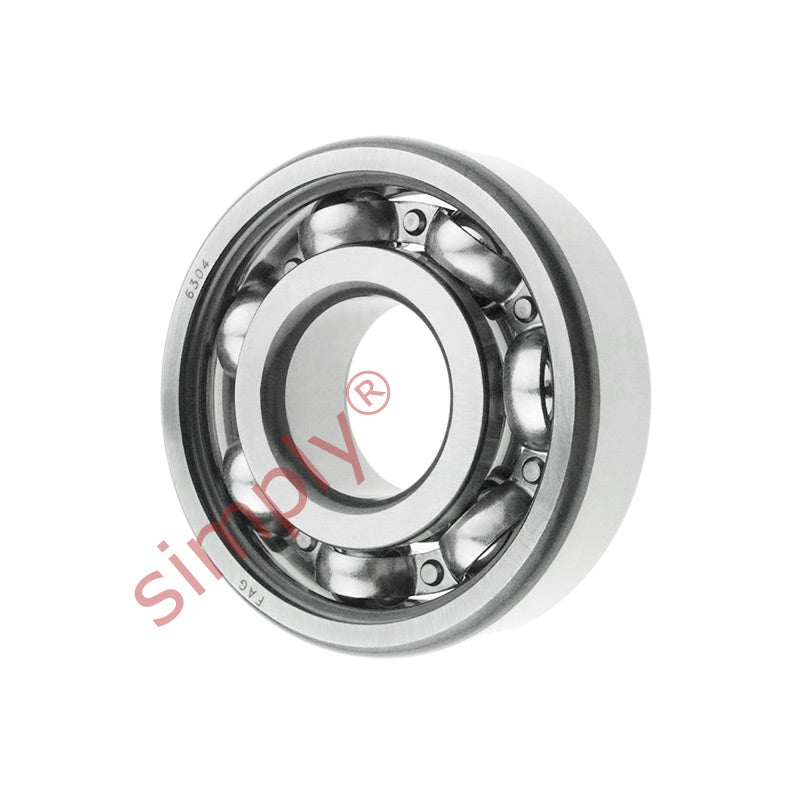 6304 Budget Open Type Deep Groove Ball Bearing 20x52x15mm