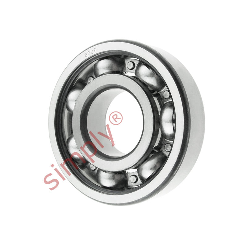 6305 Budget Open Type Deep Groove Ball Bearing 25x62x17mm