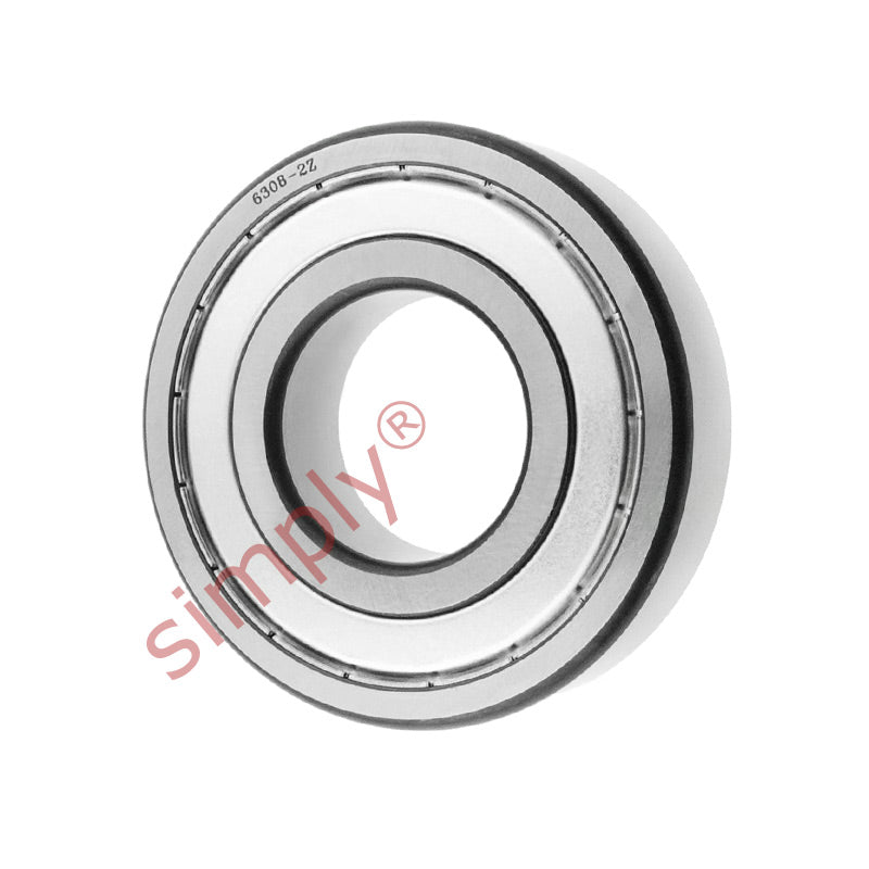 6308ZZC3 Budget Metal Shielded Deep Groove Ball Bearing 40x90x23mm