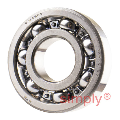 Major Brand 63/28C3 Open Deep Groove Ball Bearing 28x68x18mm