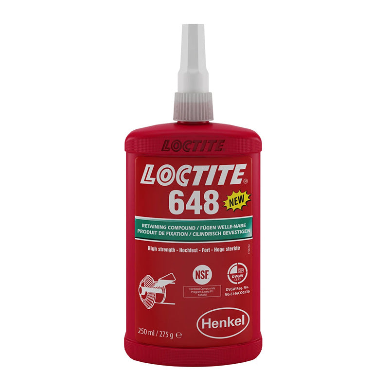 Loctite 648 High Strength Retaining Compound 250ml