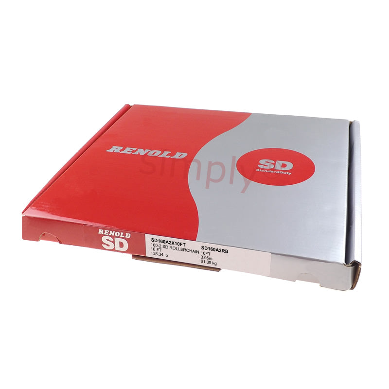 Renold Standard Duty 160-2 ANSI / AS Duplex Roller Chain 2 inch Pitch - 5 Metre Length Allow 2-3 Days