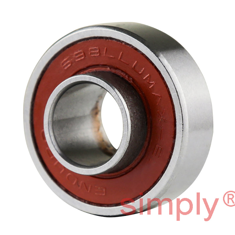 ENDURO 698LLUMAXEE Rubber Sealed Extended Inner and Outer Deep Groove Bearing 8x19x10mm