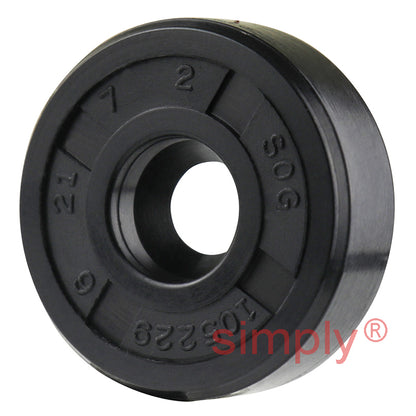 6x21x7mm Nitrile Rubber Single Lip Rotary Shaft Oil Seal R21 / SC Style