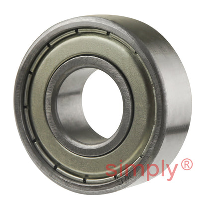 87504X Deep Groove Ball Bearing with Flush Inner Ring Felt Front Seal and Steel Back Seal 20x47x15.88mm