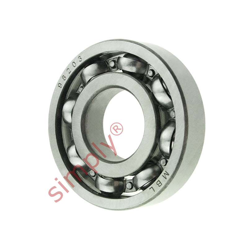 98203 Open Deep Groove Ball Bearing 17x40x9mm