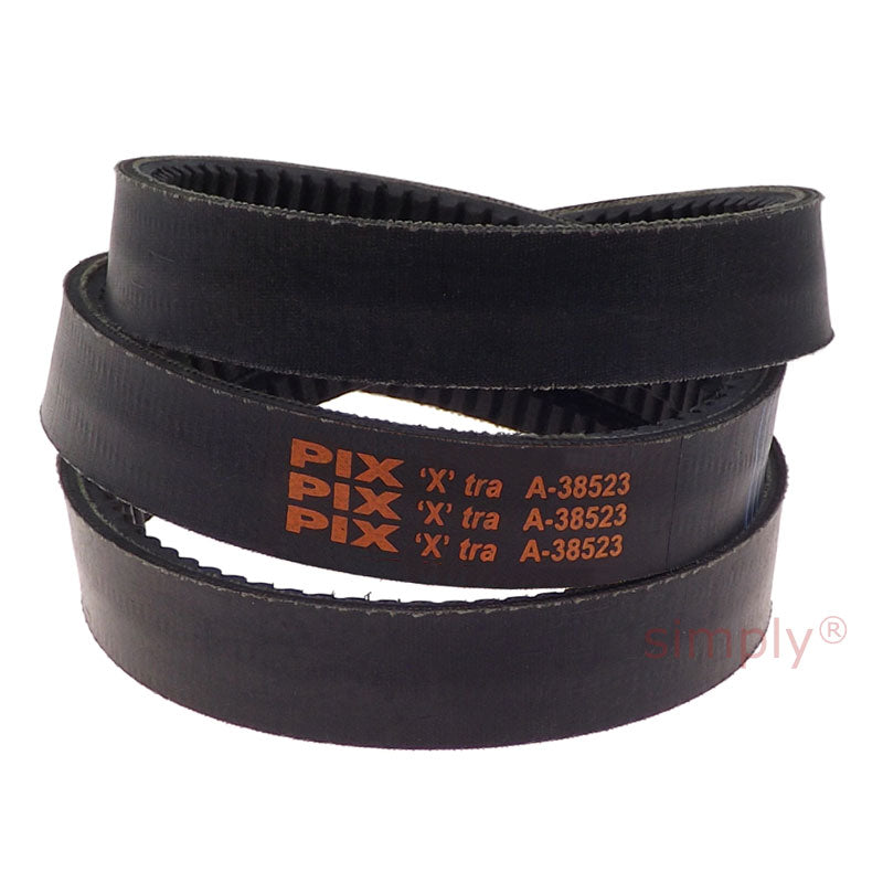 A-38523 Lawn and Garden Machinery Toothed 2 Ribbed Belt Fits Bobcat