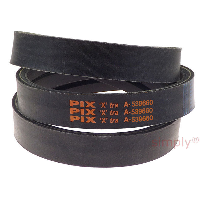 A-539660 Lawn and Garden Machinery 2 Ribbed Belt Fits Toro