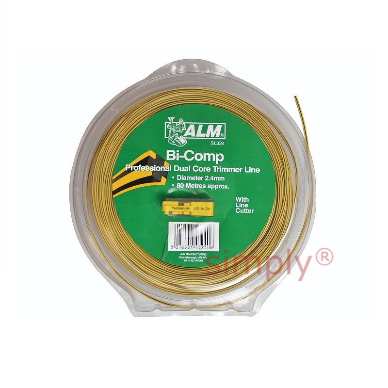 Universal Parts SL324 Bi-Component Square Strimmer Cord/Line 2.4mm - 80m approx