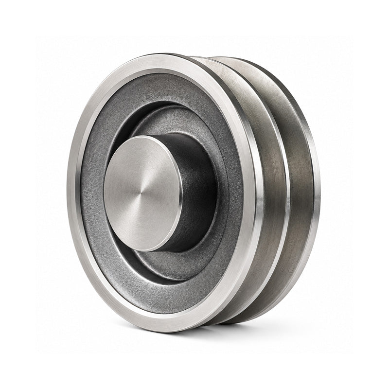 SPZ Section Un-Bored Aluminium Pulley with 2 Grooves 70mm Pitch Diameter