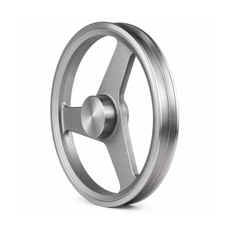 SPZ Section Un-Bored Aluminium Pulley with 2 Grooves 200mm Pitch Diameter
