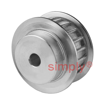 Drive-Flex G40T10/25-2 Aluminium Pilot Bore Timing Pulley with Flanges 10mm Pitch 25 Tooth for 25mm Wide Belts
