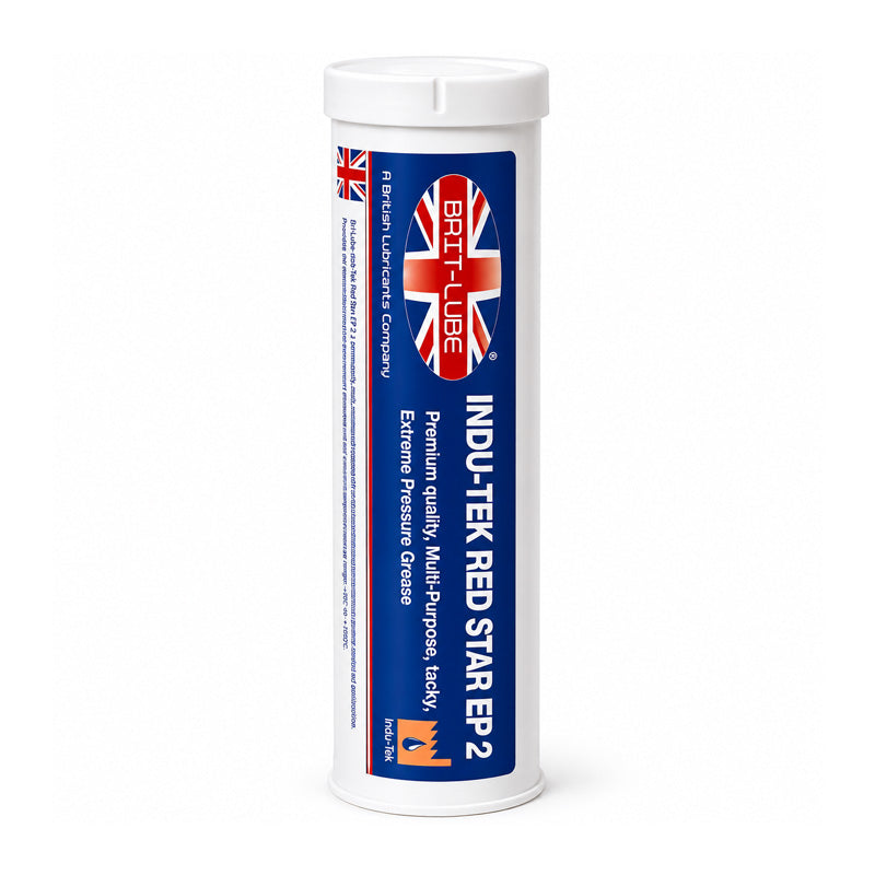 Brit-Lube Indu-Tek Red Star EP 2 185kg - Allow 2-3 Days