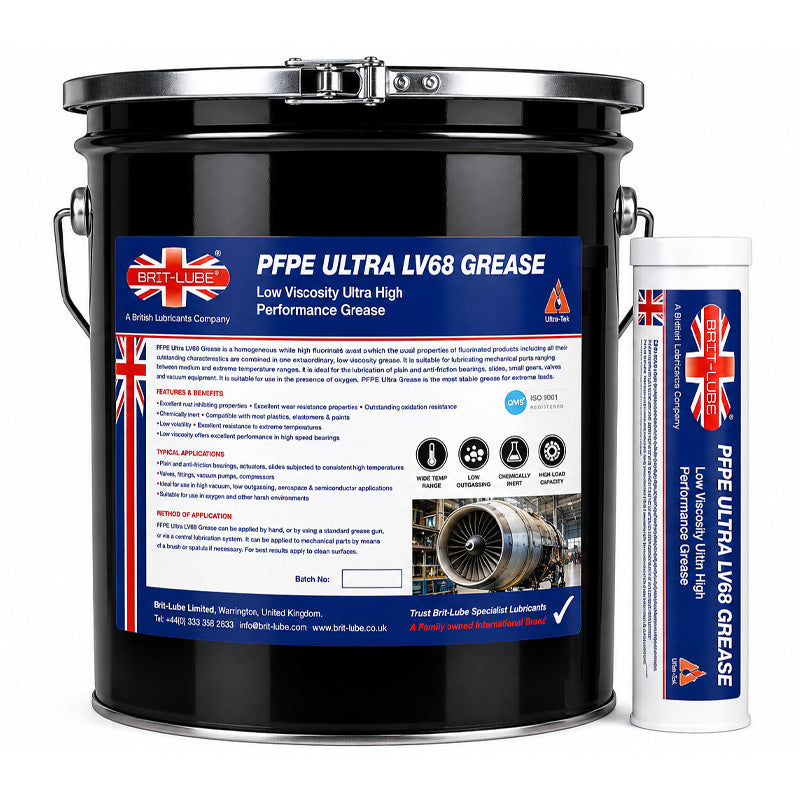 Brit-Lube PFPE Ultra LV68 Grease 10kg - Allow 2-3 Days