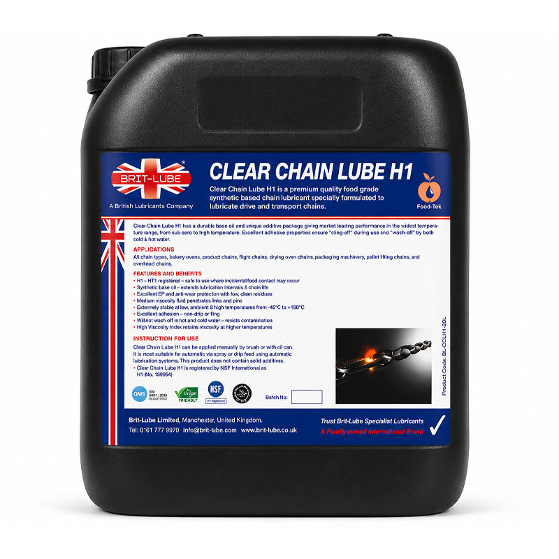 Brit-Lube Clear Chain Lube H1 5 Litre