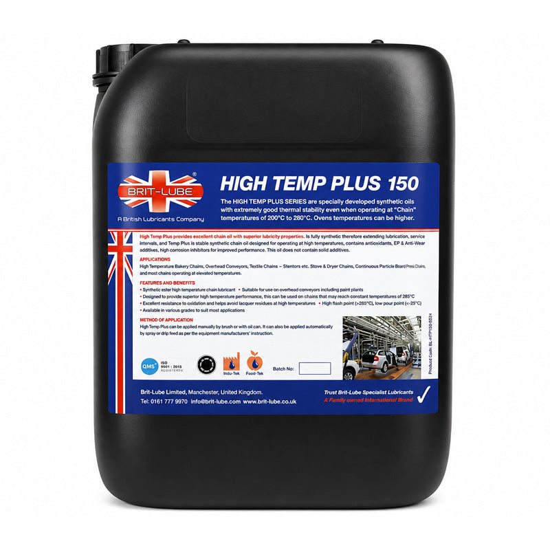 Brit-Lube Indu-Tek High Temp Plus Oil 250 10 Litre - Allow 2-3 Days