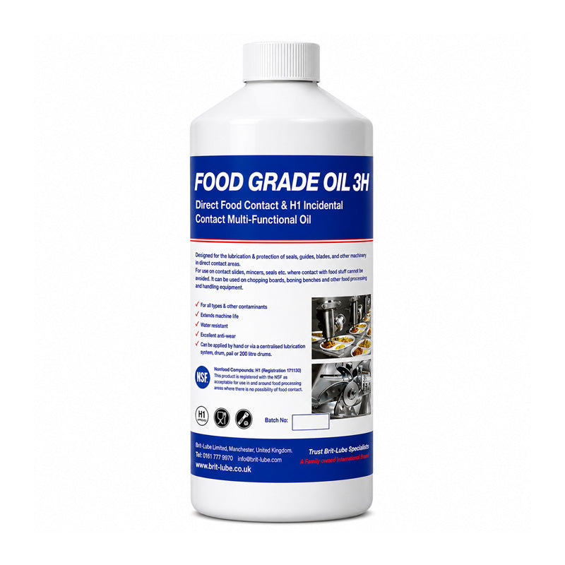 Brit-Lube Food-Tek Food Grade Oil 3H 10 Litre