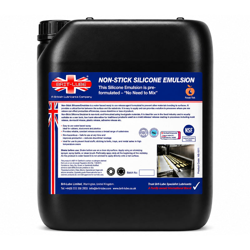 Brit-Lube Non Stick Silicone Emulsion - RTU 205 Litre - Allow 2-3 Days