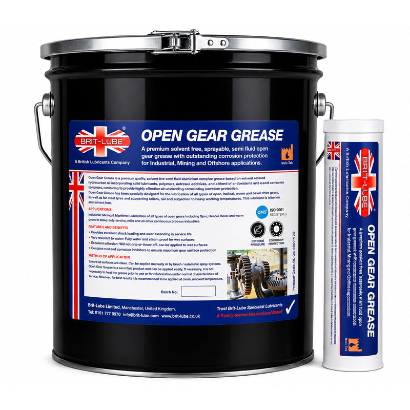 Brit-Lube Open Gear Grease 0 185kg - Allow 2-3 Days