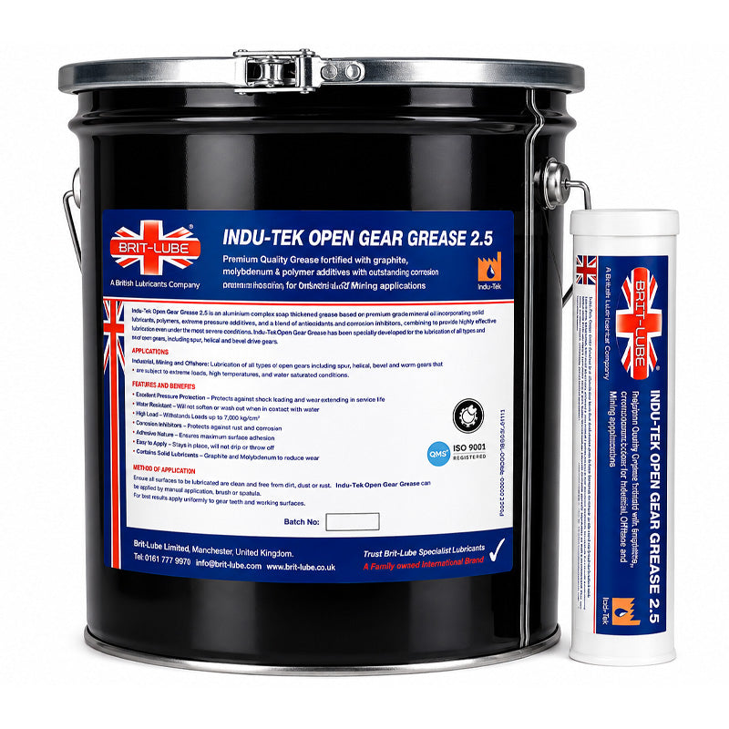 Brit-Lube Indu-Tek Open Gear Grease 2.5 3kg - Allow 2-3 Days