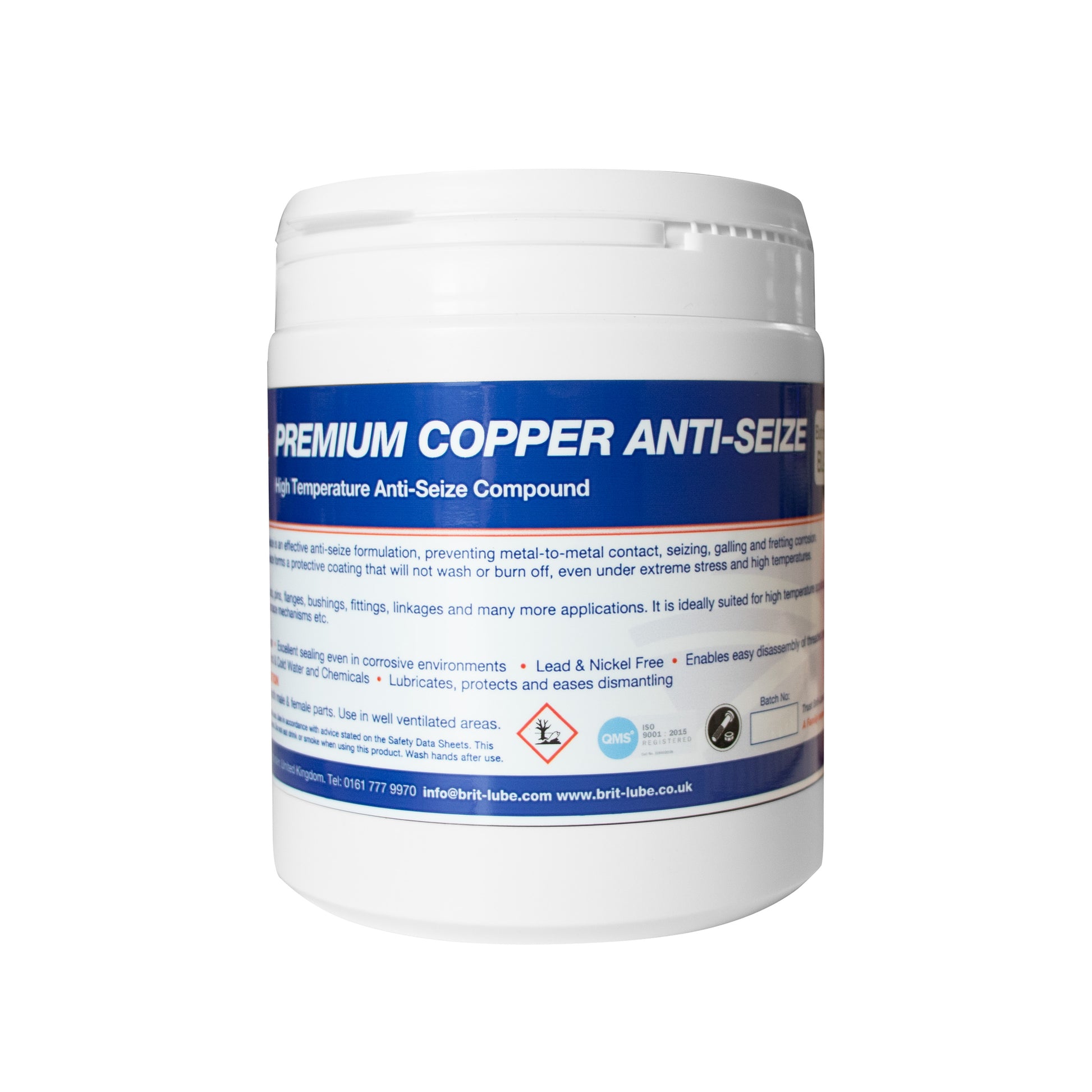 Brit-Lube Premium Copper Anti-Seize 500g - Allow 2-3 Days