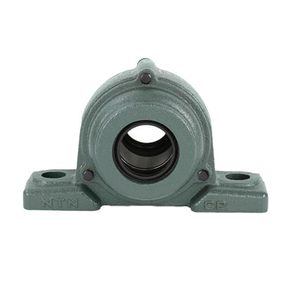 NTN C-UKP326D1/H2326 Metric Cast Iron Two Bolt Pillow / Plummer Block Housing with Cast Iron Cover - Open Version - Insert and Adaptor Sleeve Fits 115mm Shaft - Allow 2-3 Days