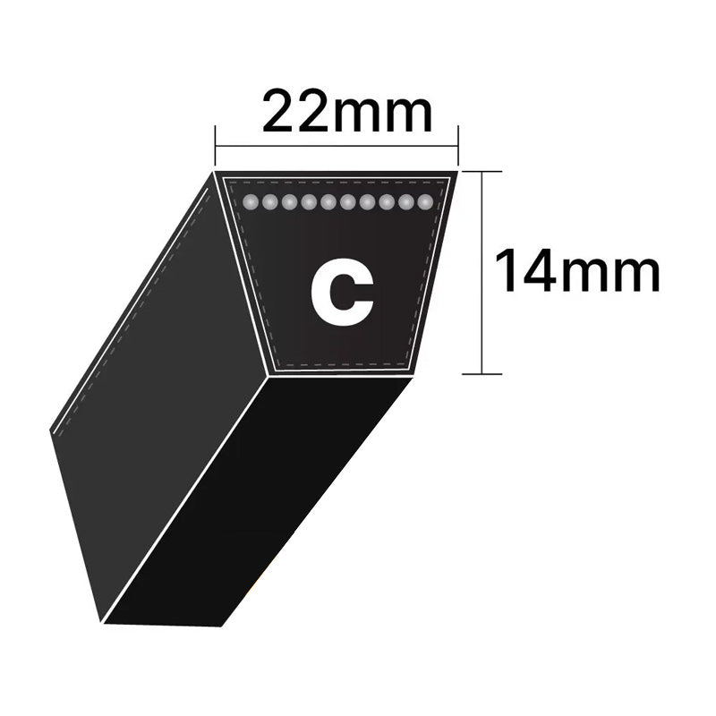 Major Brand C68 C-Section V-Belt