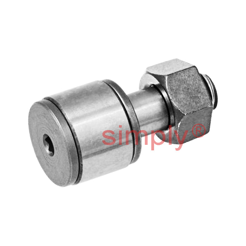Budget CFS1.4WV Full Complement Miniature Type Cam Follower with Cylindrical Outer and Hex Head 4x1.7x1.4mm M1.4x0.3 Thread