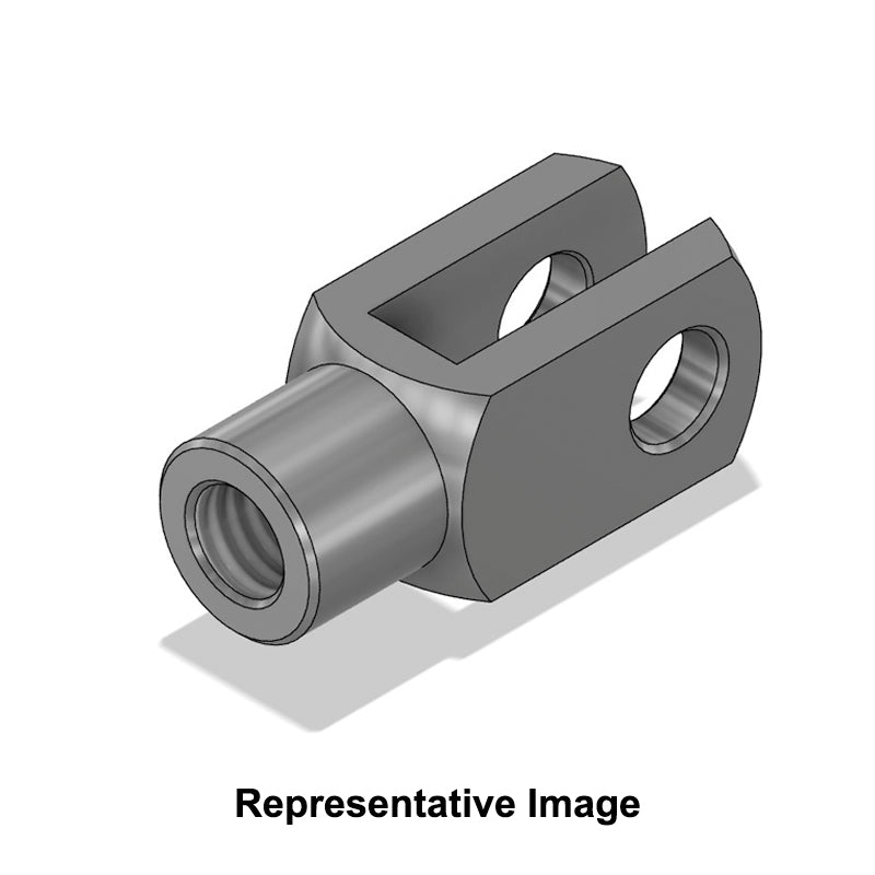Chiavette G10X20FGSSPN Right Hand Female Stainless Steel Clevis for Pneumatic Cylinders 10mm Bore 20mm Base / Bore Center M10x1.5 Thread - Allow 7-10 Days