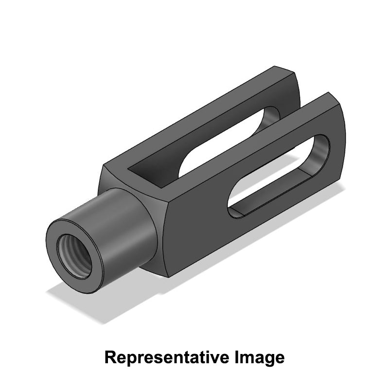 Chiavette GS16X64FGLH Left Hand Female Steel Clevis with Elongated Hole 16.1mm Bore 64mm Base / Bore Center M16x1.5 Thread - Allow 7-10 Days