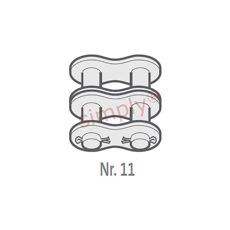 Renold Blue Box 16B-2-NO11 BS Duplex Chain Cottered Connecting Link 1 inch Pitch