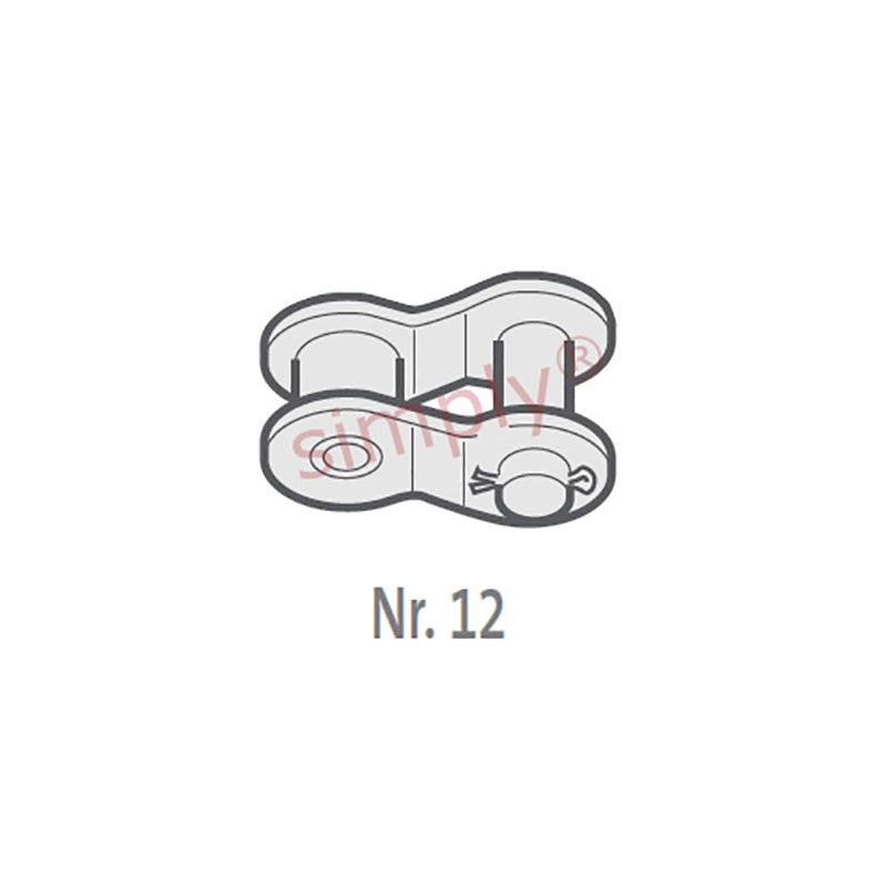 Renold SD 35-1-NO12 ANSI / AS Simplex Chain Single Cranked Cottered Link 3/8 inch Pitch