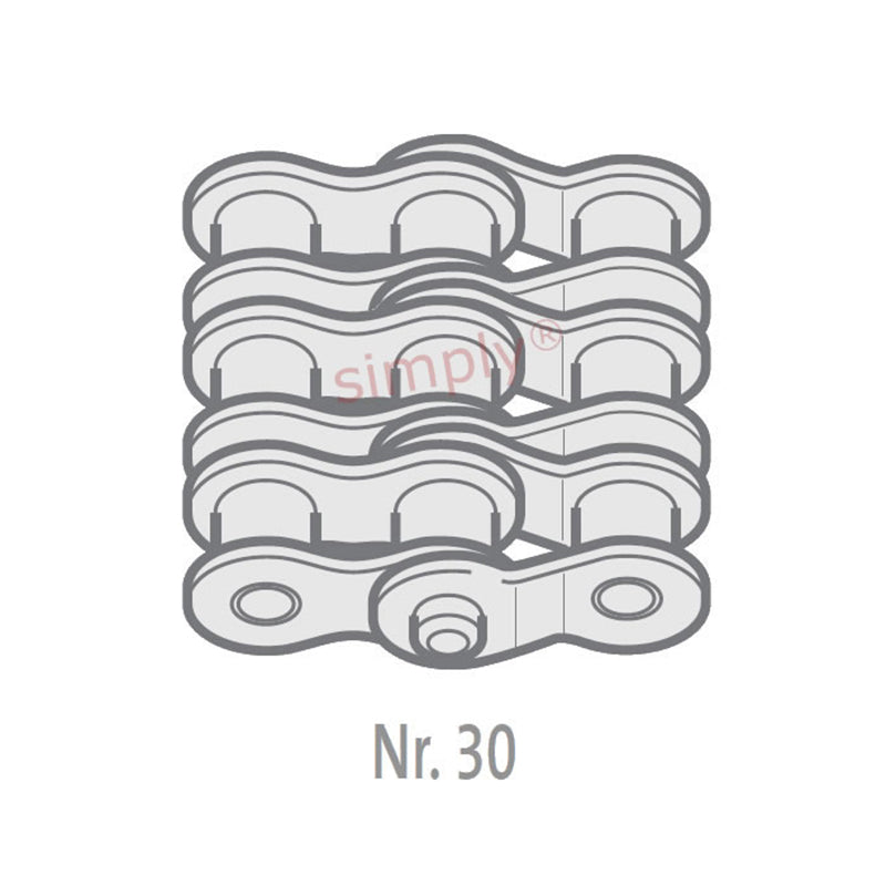 Renold Blue Box 12B-3-NO30 BS Triplex Chain Double Cranked Link 3/4 inch Pitch