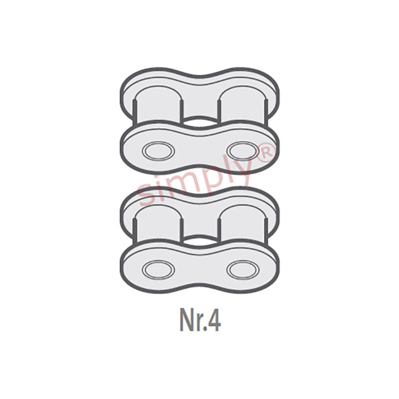 Renold SD 12B-2-NO4 BS Duplex Chain Inner Link 3/4 inch Pitch