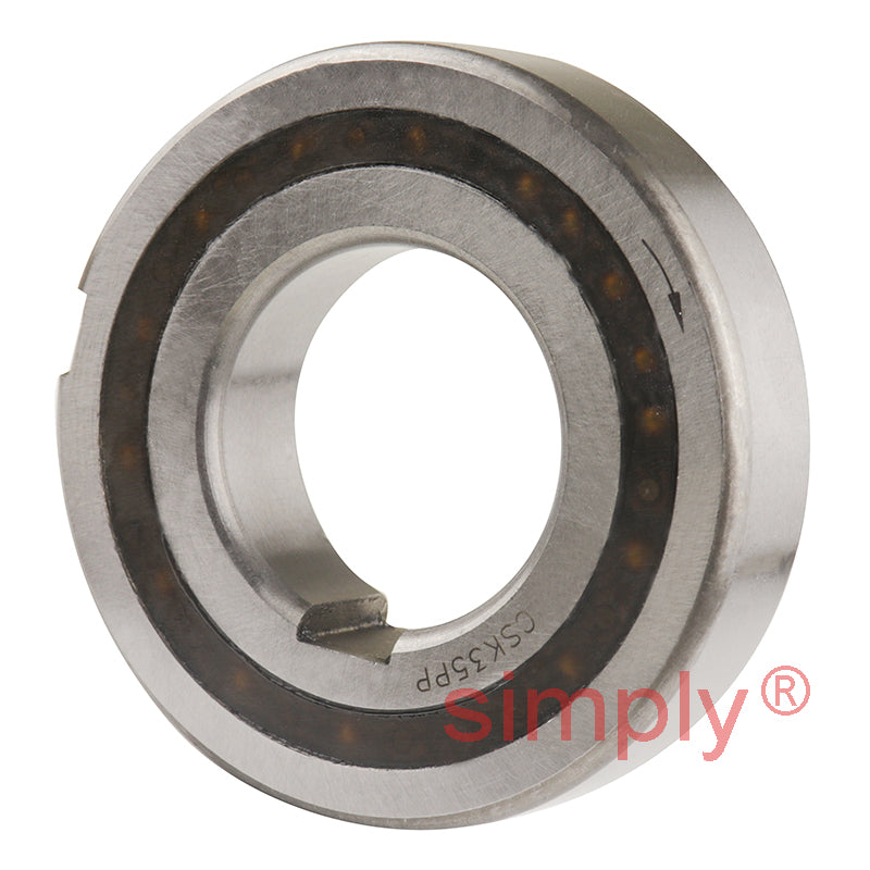 CSK35PP 35mm Sprag Clutch One Way Bearing with Internal and External Keyways 35x72x17mm