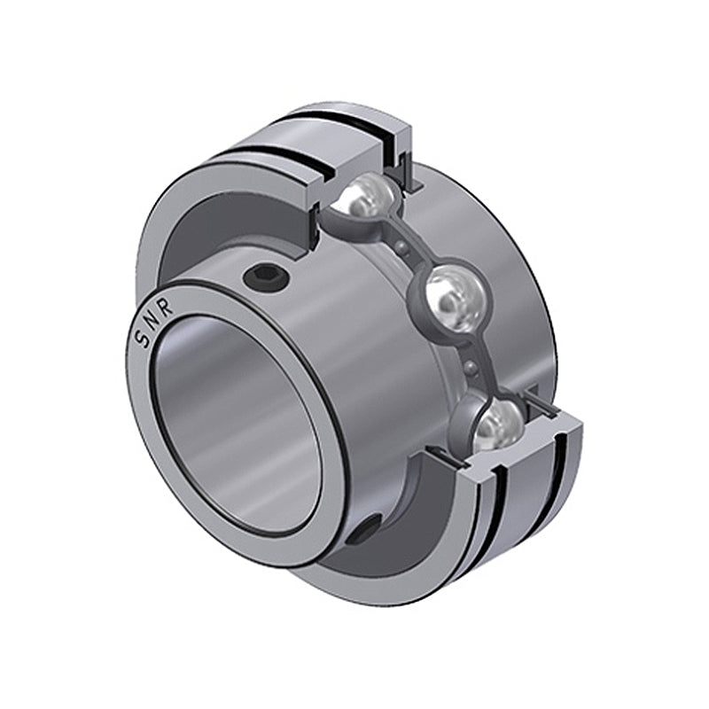 SNR CUC207-23 Imperial Full Width Grooved Parallel Outer Bearing Insert 1-7/16 inch Bore 72mm Outside Diameter with Grub Screws